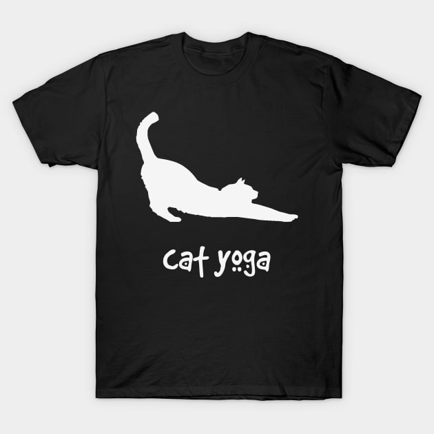 Cat Yoga T-Shirt by morganlilith